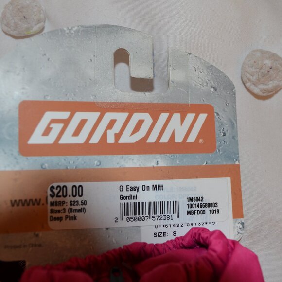 Small Pink Ski Gloves Gordini - Picture 3 of 5